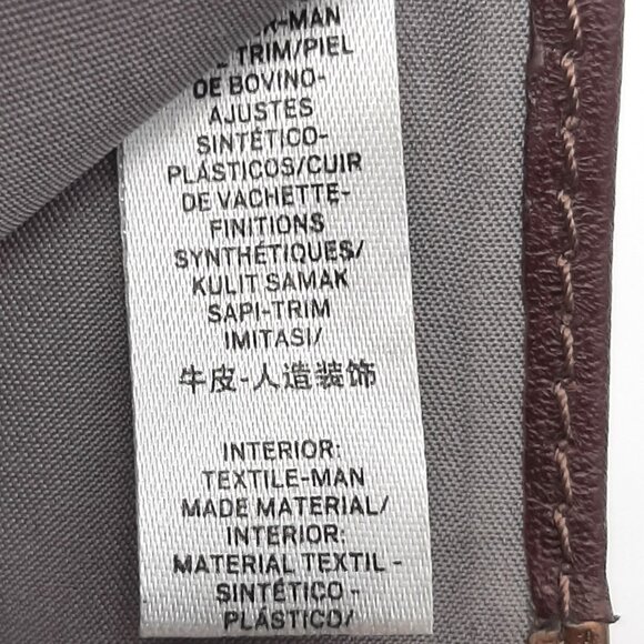 Fossil Madison Bifold Purple Rose Gold and Coral Faux Leather Wallet - Picture 6 of 9